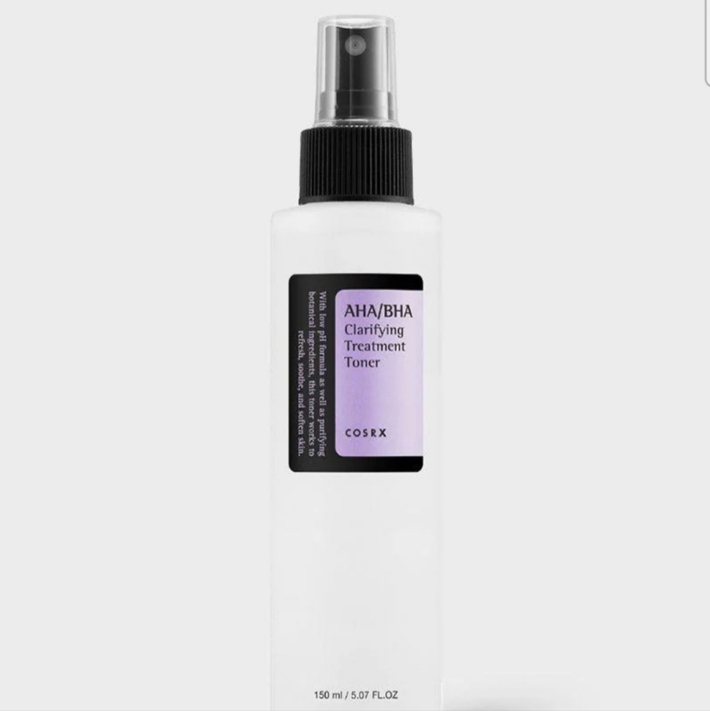 COSRX AHA/BHA Clarifying Treatment Toner - Black and White